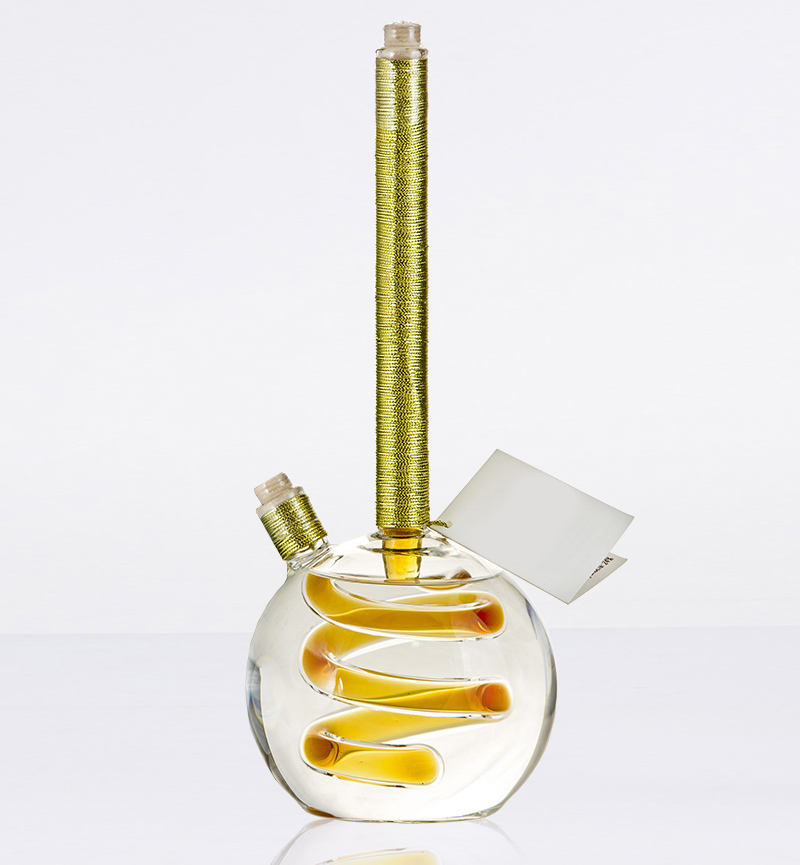 Химическая колба со спиралью бутылка с "Царской"